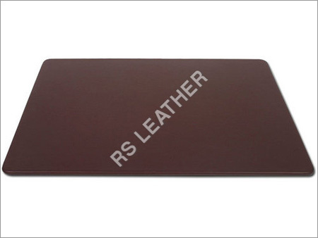 Brown Leather 38x24 Desk Mat By RS LEATHER