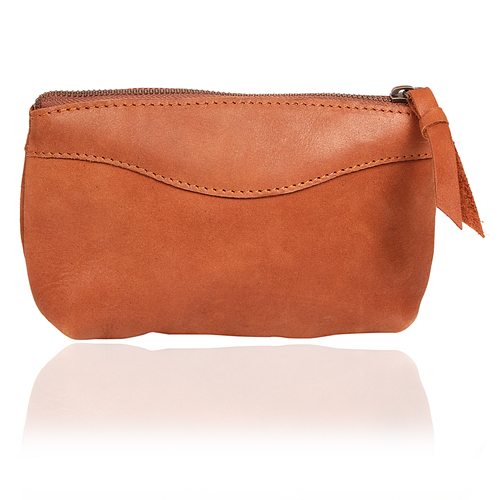 Camel Leather Pouch