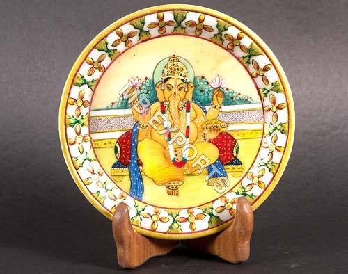 Easy To Clean Ganesha Marble Painting