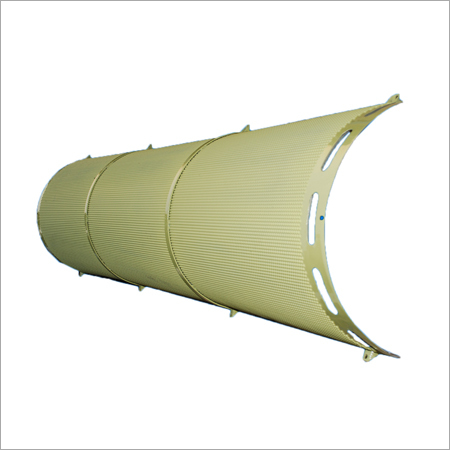 Indented Cylindrical Grader Jali - Steel, Variable Dimensions, Customizable Indentation | Rust Resistance, High Durability, Fine Finish, 1-Year Warranty