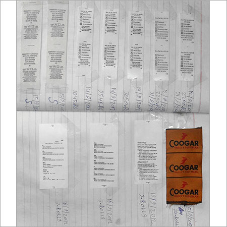 Blank Die Cut Labels