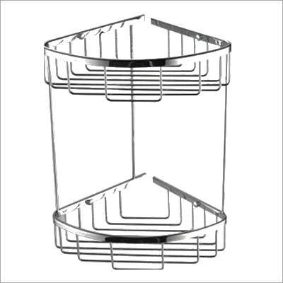 Brass Corner Basket