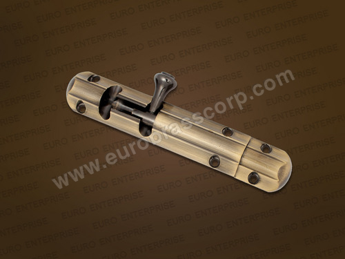 Brass Flower Tower Bolt