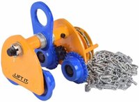Liftit Geared Mono Rail Trolley For Chain Pulley Blocks - Color: Blue And Yellow
