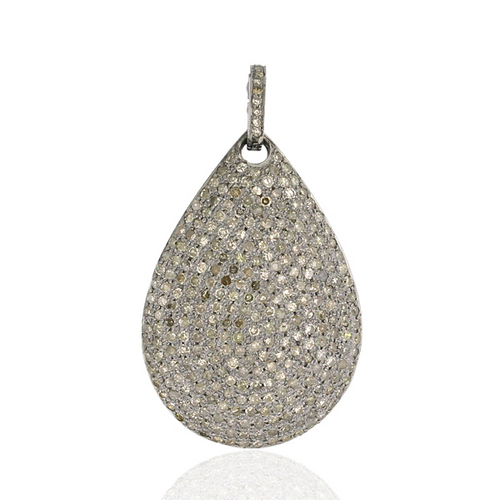 Antique Beaded Diamond Pendant