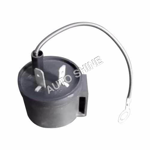 Grey Indicator Round Buzzer Flasher 12 & 24 V (Bike)