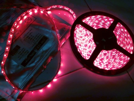 Pink color led strip