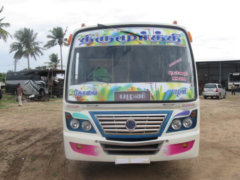 Indian Coach Bus in Karur