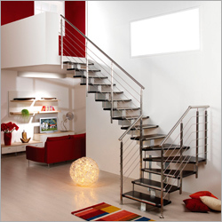 Railing & Staircase - Stainless Steel Variable Height & Width | Durable Stylish Polished Finish Easy Install Customizable