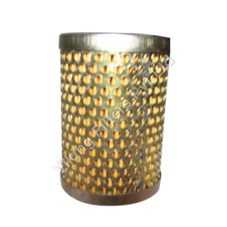 Indica Power Steering Filter - Metal Mesh 50x75mm Gold, 10 Micron Filtration, 300psi Pressure