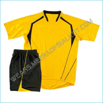 European Club Soccer Wears - Micro Polyester, All Regular Sizes, Yellow | Breathable, Moisture-Wicking, Customizable, Durable
