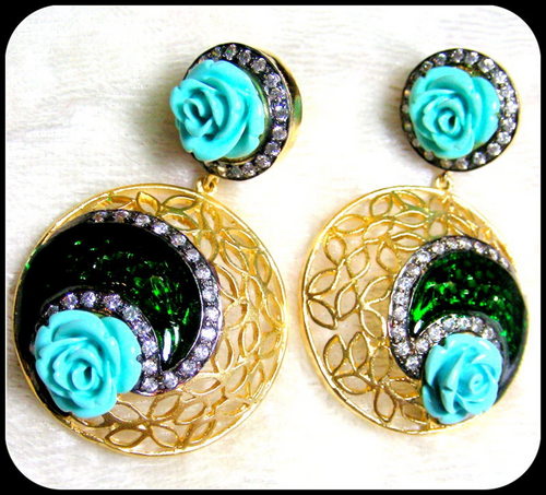 costume earring.