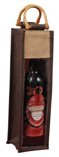 Jute Wine Bottle Bags