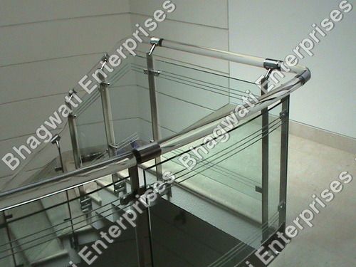 Acrylic Reeling - Acrylic & Stainless Steel, Customizable Dimensions, Polished Finish | Durable, Transparent, Modern Design, Easy Install, Stylish