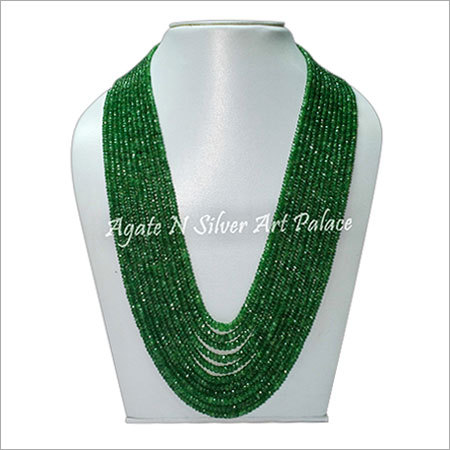 Green Color Beaded Gemstone Jewelry