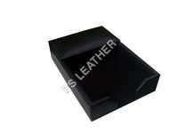 Leather Black Bonded Leather 4x6 Memo Holder