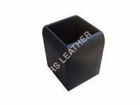 Leather Pencil Cup - Leather Material , Assorted Sizes & Designs, Elegant Brown Color, Durable Finish For Home, Office & Architectural Use