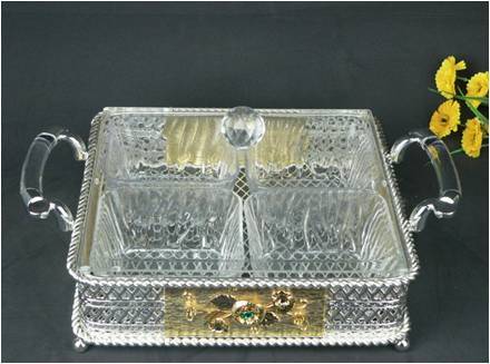 DRY FRUIT TRAY WITH 4 BOWLS