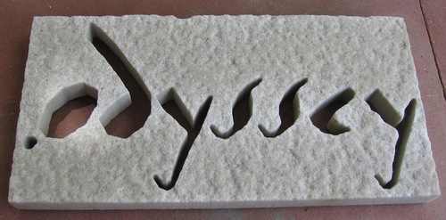 Water Jet Cutting Logo Marble