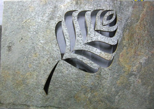 Water Jet Marble Cut Leaf