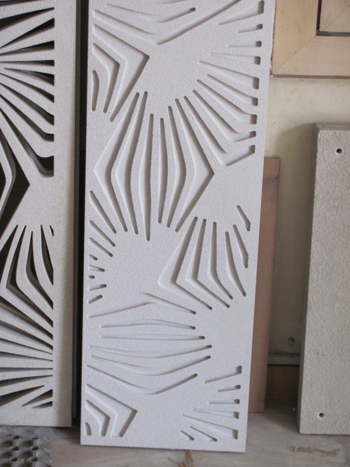 Abstract Pattern Engraved Marble Mosaics
