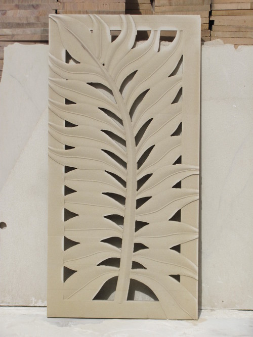 Leaves Pattern Marble Engraving