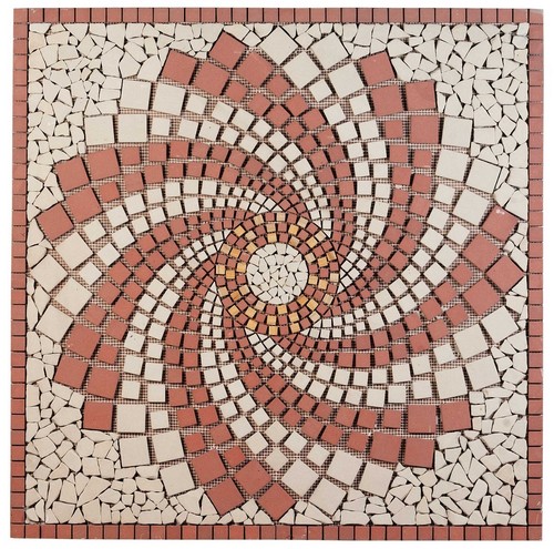 Polished Solid Marble Mosaic Medallion