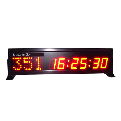 Clocks - Steel Frame, 85x35x6-7cm, Red/Blue/Green/Yellow, 11mm Pitch | LED Display, Time & Temp, Wireless Control, High Brightness