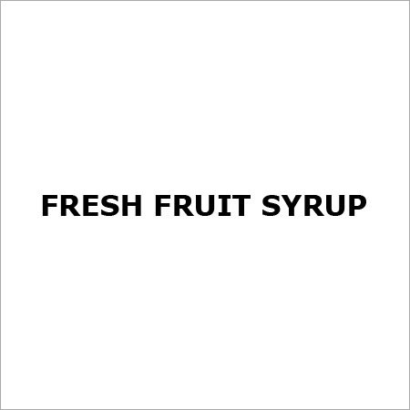 Fresh Fruit Syrups