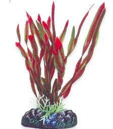 Aqua One Plant 24191 - Plastic, 15cm Height, 8cm Base Diameter, Red | Realistic Look, Easy Maintenance, Durable Material, Vibrant Color, Enhances Aquascape