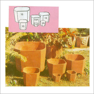 Flat Corner Square Pots