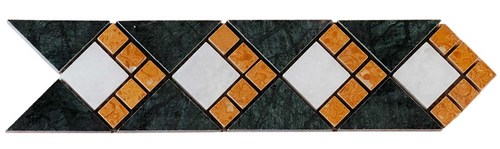 Waterjet Cut Marble Stone Border