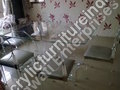 Acrylic Dining Table - Acrylic, Rectangular, Transparent | Modern Design, Durable Material, Easy Cleaning, Elegant Appeal