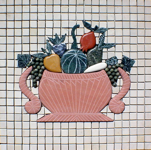 Stone Mosaics Fruit Baset Tiles