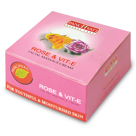 Rose and Vitamin E Massage Cream