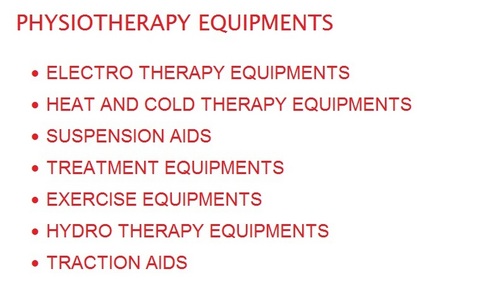 PHYSIOTHERAPY EQUIPMENTS
