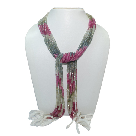 Multi Sapphire Faceted Beads