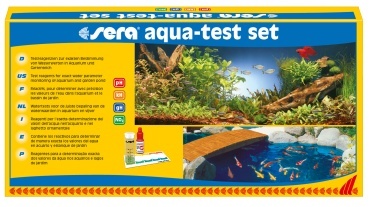 Sera aqua-test set - 15x10 cm, Box Packaging | Freshwater/Saltwater, pH, Hardness, Nitrite Colorimetric Tests