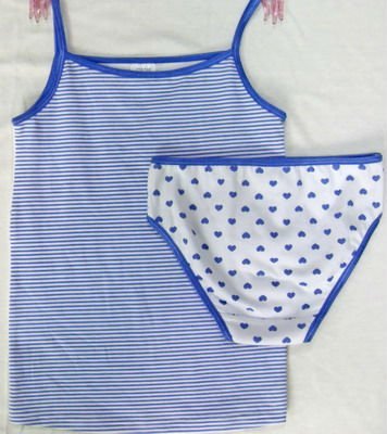 Striped Tank Top & All Over Print Short Set
