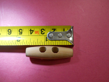 4 CM Wooden Toggles with two Hole