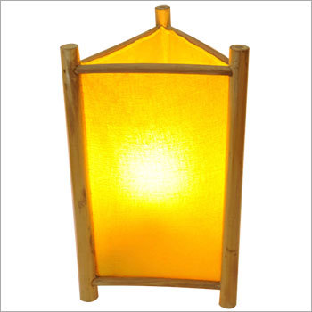 Night Lamp Table Stands - Bamboo 6x6x12 inch Yellow | Elegant Design Even Light Durable Stylish Look