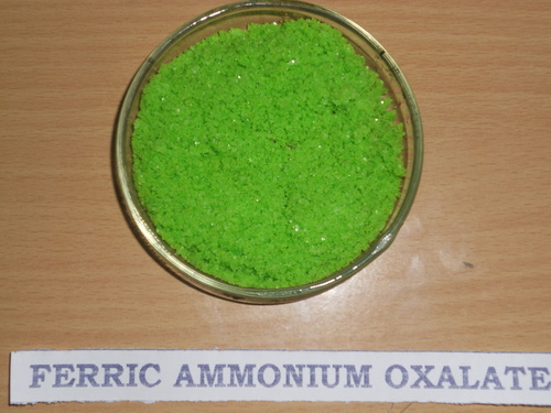 Ferric Ammonium Oxalate - Color: Green