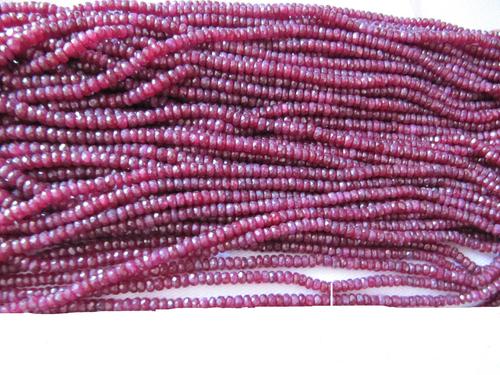 Polished African Ruby Gemstone Beads