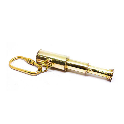 Handmade Mini Pocket Telescope Key Chain Vintage Keychain Brass Keychain Nautical Keychain Telescope