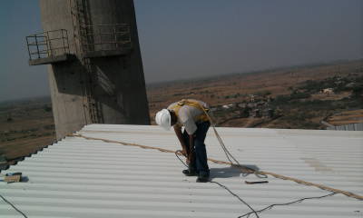 Industrial Roofing Shed Installation