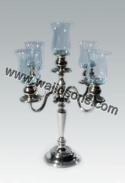 glass crystal wedding candelabra