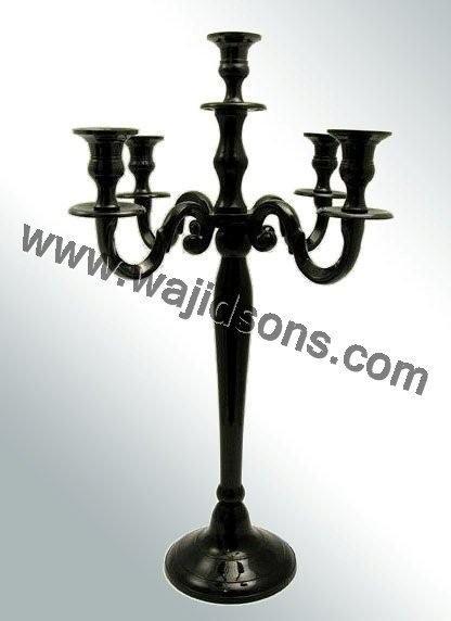 standing black candelabras