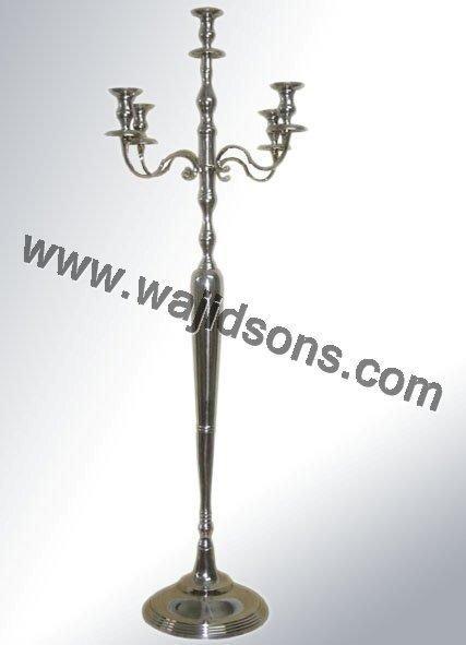 Candelabras Weddings Table - Metal, 150 cm, Silver, 5 Candle Holders | Elegant Design, Durable Material, Easy Assembly