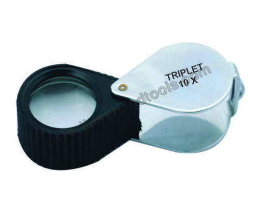 21mm Round Loupe Plastic Body Crome 10X