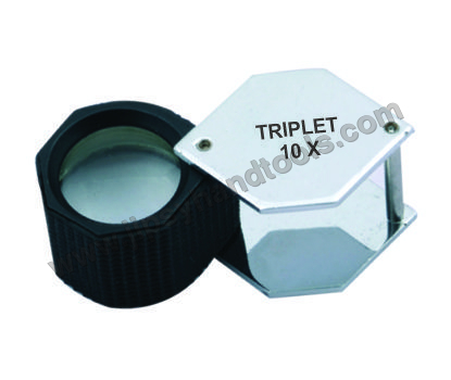 18mm Hex. Loupe Plastic Body Crome 10X